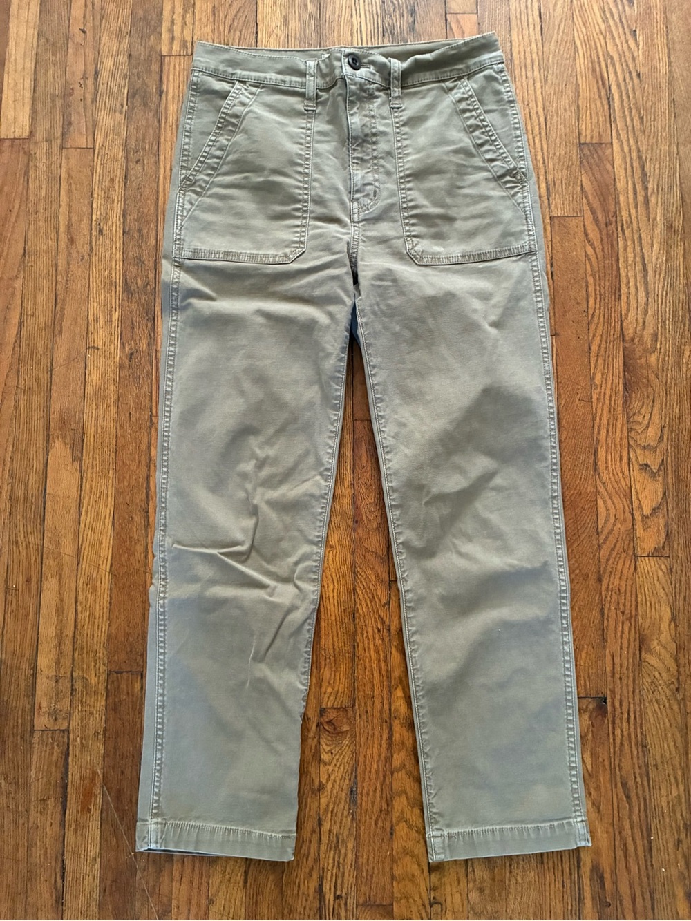 Madewell Straight-Leg Utility Pants in Khaki